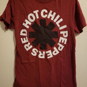 Red Hot Chili Peppers Womans's Red T-Shirt Size Medium